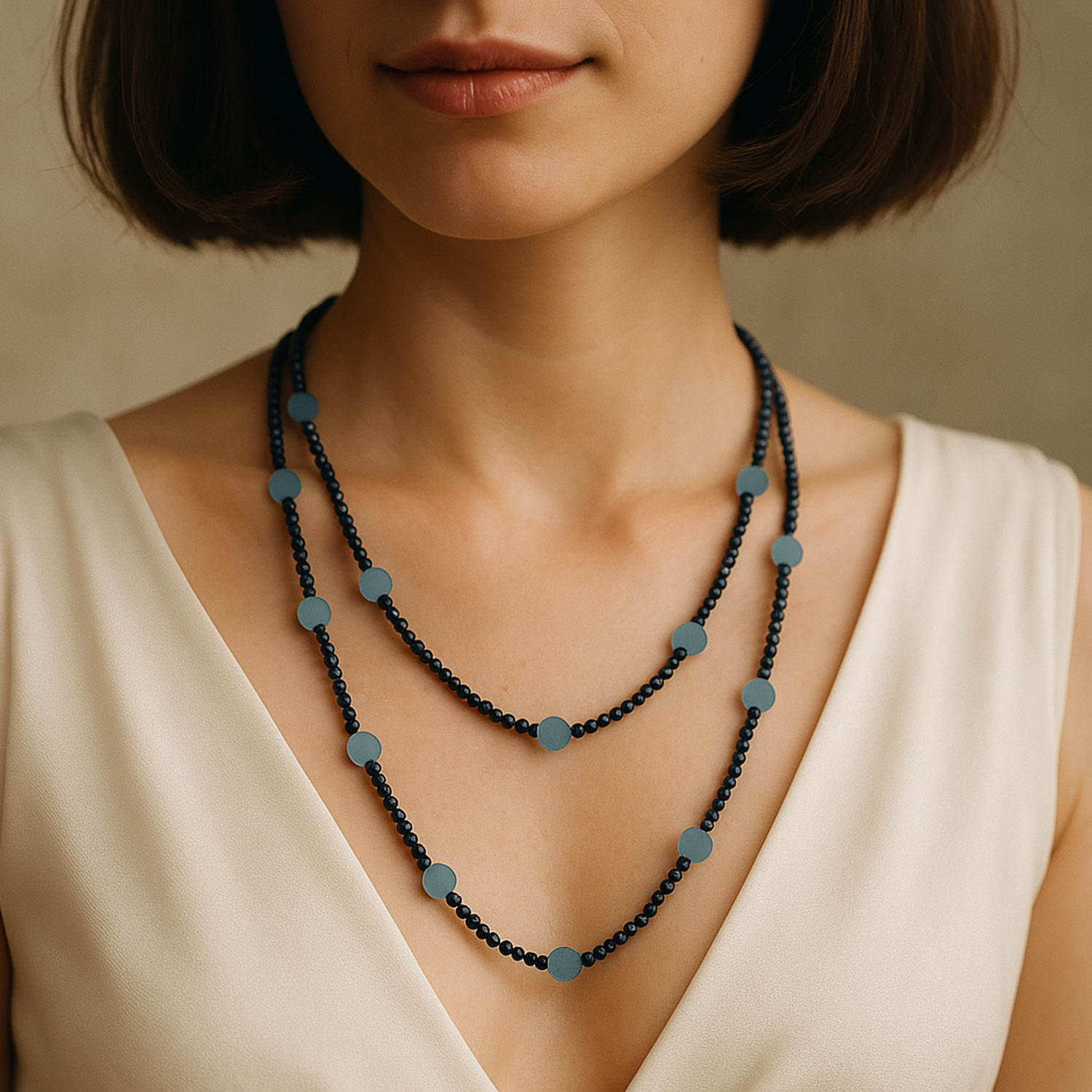 Vague d'Azur, collier-bracelet pour femme